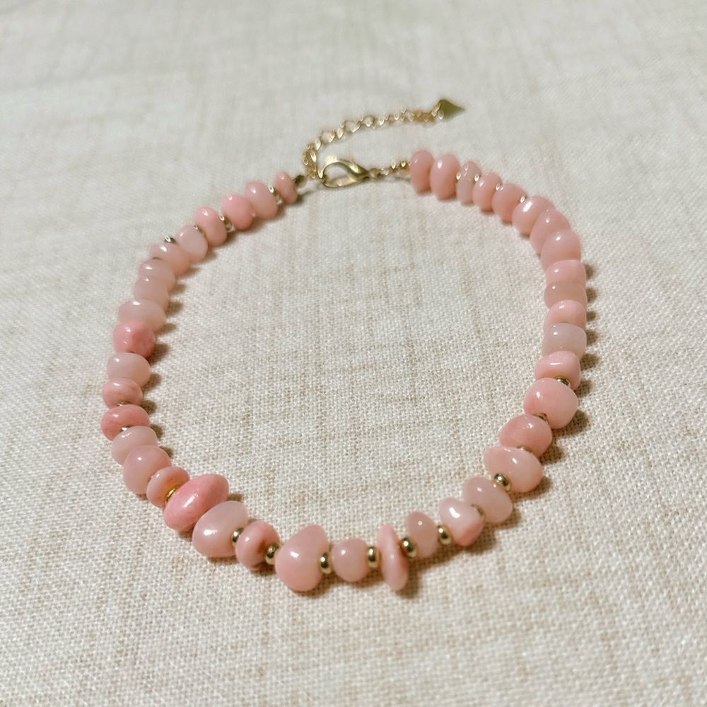 Boho summer beaded necklace M436 - Picture 3 of 4